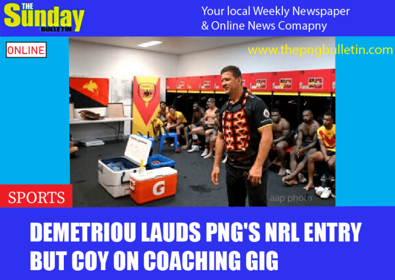 Demetriou lauds PNG’s NRL entry but coy on coaching gig