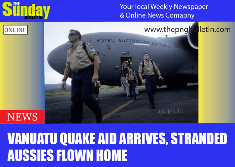 Vanuatu quake aid arrives, stranded Aussies flown home