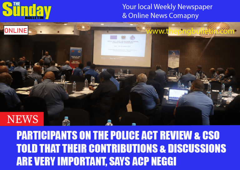 Participants on the Police Act Review & CSO were told that their contributions & discussions are very important, says ACP Neggi