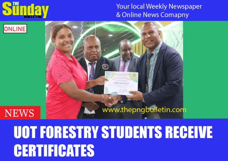 UoT Forestry students receive certificates