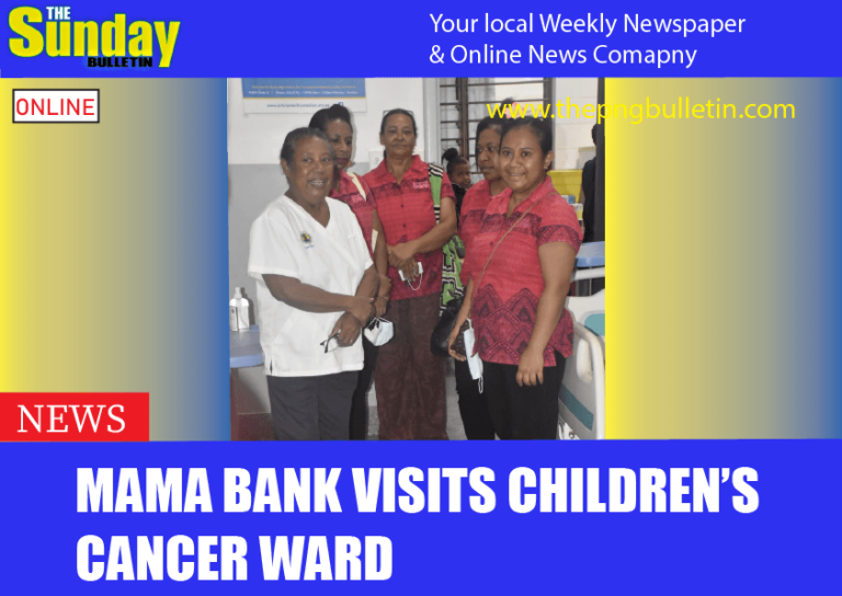 Mama Bank visits children’s cancer ward