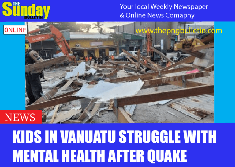 Kids in Vanuatu struggle with mental health after quake