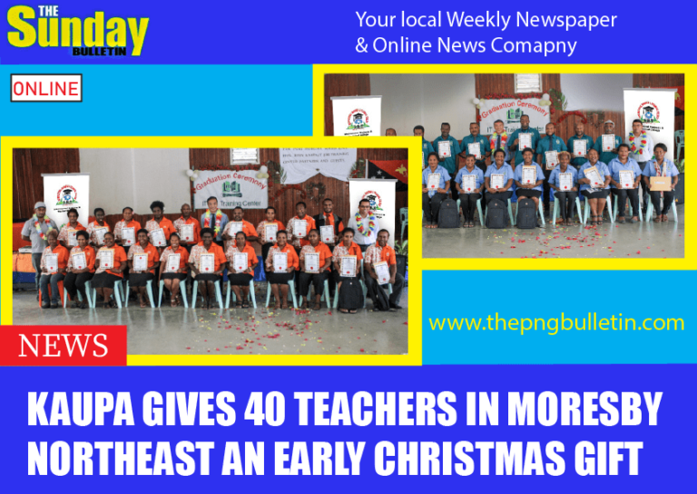 Kaupa Gives 40 Teachers in Moresby Northeast an Early Christmas Gift