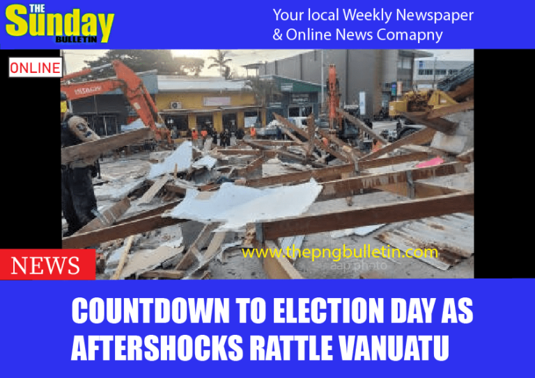 Countdown to election day as aftershocks rattle Vanuatu