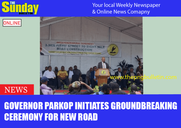 GOVERNOR PARKOP INITIATES GROUNDBREAKING CEREMONY FOR NEW ROAD