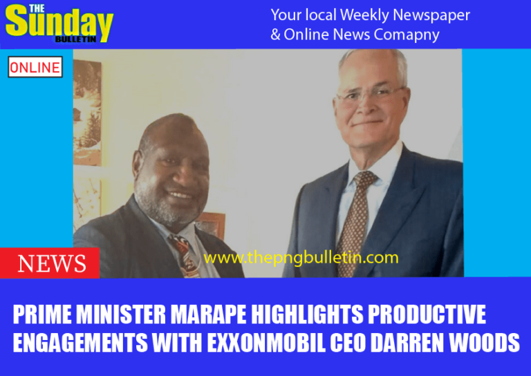 Prime Minister Marape Highlights Productive Engagements with ExxonMobil CEO Darren Woods