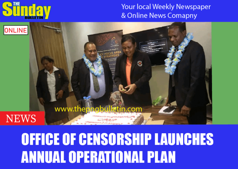 OFFICE OF CENSORSHIP LAUNCHES ANNUAL OPERATIONAL PLAN