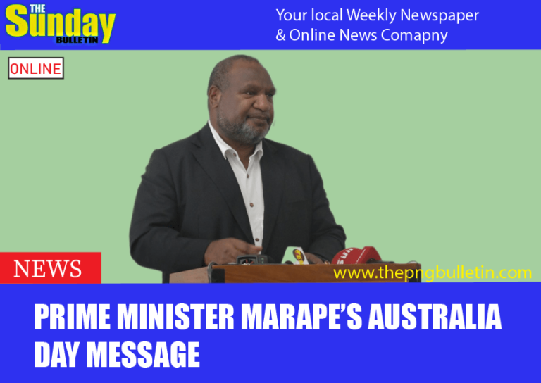 Prime Minister Marape’s Australia Day Message