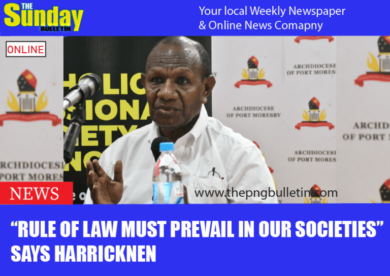 “Rule of law must prevail in our societies” says Harricknen