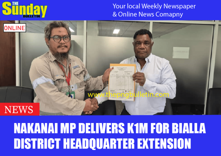 Nakanai MP delivers K1M for Bialla District headquarter extension