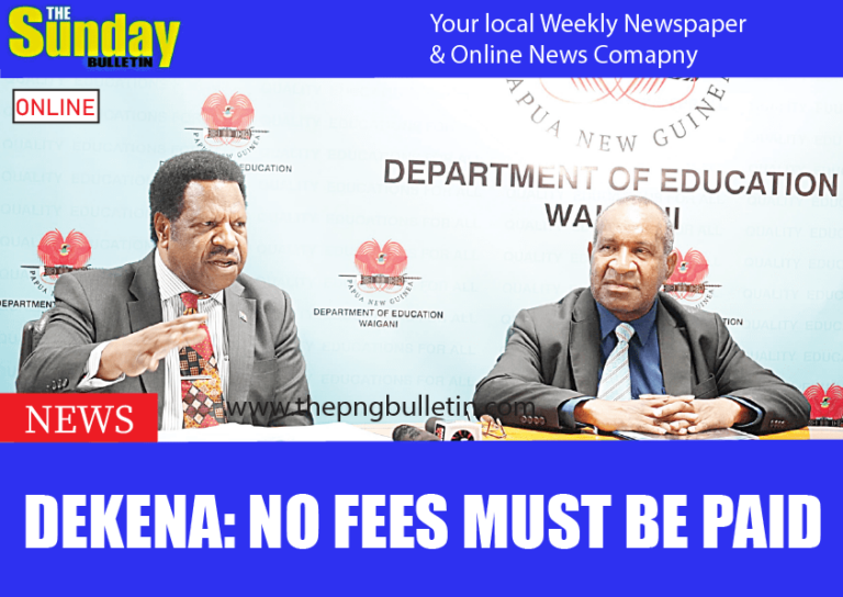 Dekena: No fees must be paid