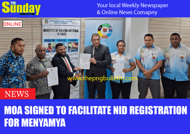 MoA signed to facilitate NID registration for Menyamya