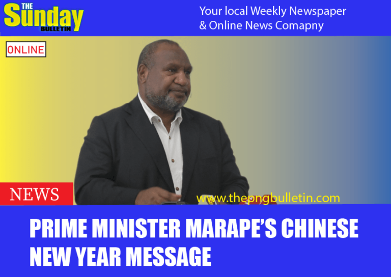 Prime Minister Marape’s Chinese New Year Message