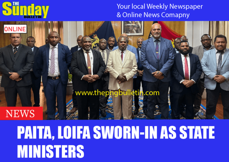 Paita, Loifa sworn-in as state ministers