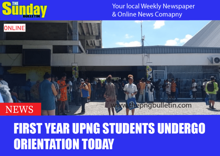 First year UPNG students undergo orientation today