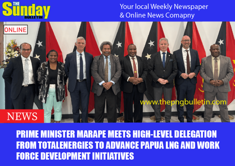 Prime Minister Marape Meets High-Level Delegation from TotalEnergies to Advance Papua LNG and Work force Development Initiatives