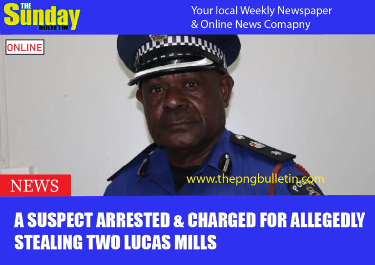 A suspect arrested & charged for allegedly stealing two Lucas Mills