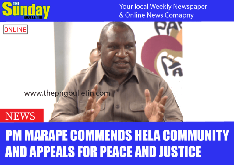 Prime Minister Marape Commends Hela Community and Appeals for Peace and Justice