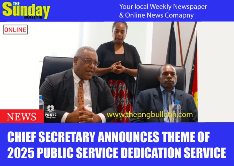 CHIEF SECRETARY ANNOUNCES THEME OF 2025 PUBLIC SERVICE DEDICATION SERVICE