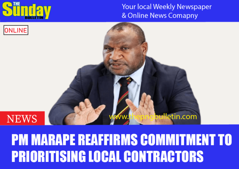 Prime Minister Marape Reaffirms Commitment to Prioritising Local Contractors