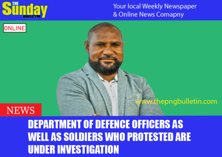 Department of Defence officers as well as soldiers who protested are under investigation