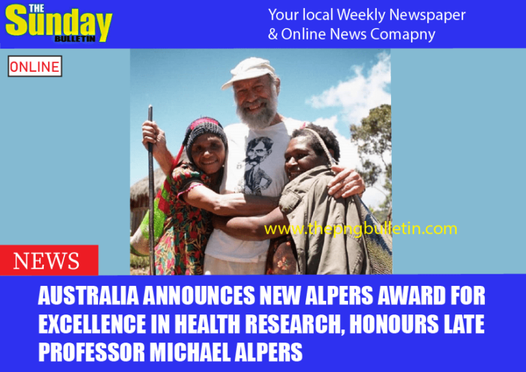 Australia announces new Alpers Award for Excellence in Health Research, honours late Professor Michael Alpers 