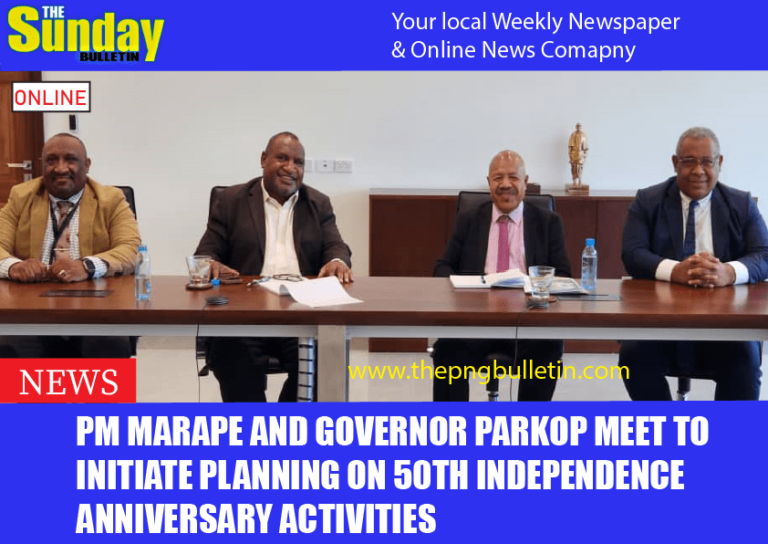 PM MARAPE AND GOVERNOR PARKOP MEETTO INITIATE PLANNING ON 50TH INDEPENDENCE ANNIVERSARY ACTIVITIES