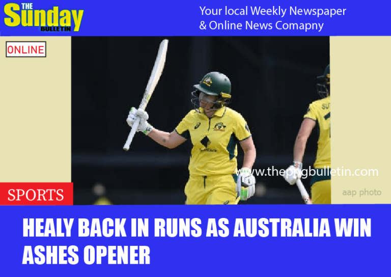 Healy back in runs as Australia win Ashes opener