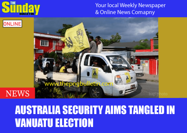 Australia security aims tangled in Vanuatu election