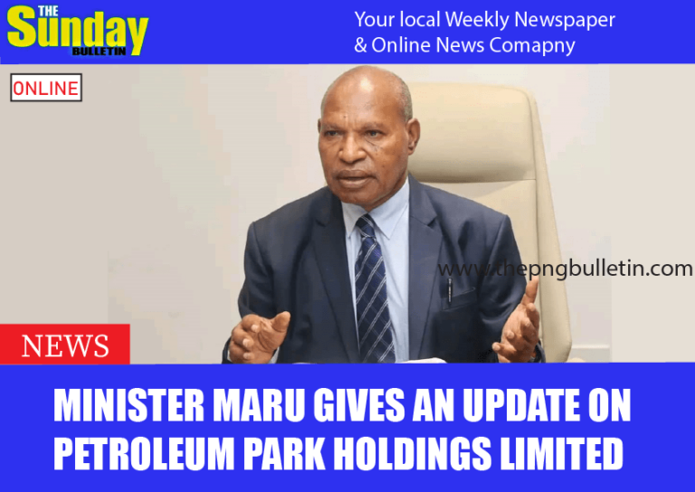 Minister Maru Gives an Update on Petroleum Park Holdings Limited