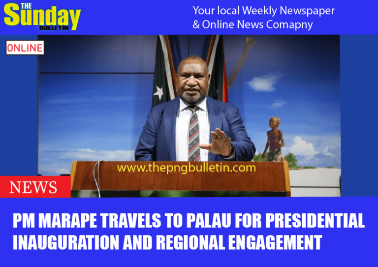 PM Marape Travels to Palau for Presidential Inauguration and Regional Engagement