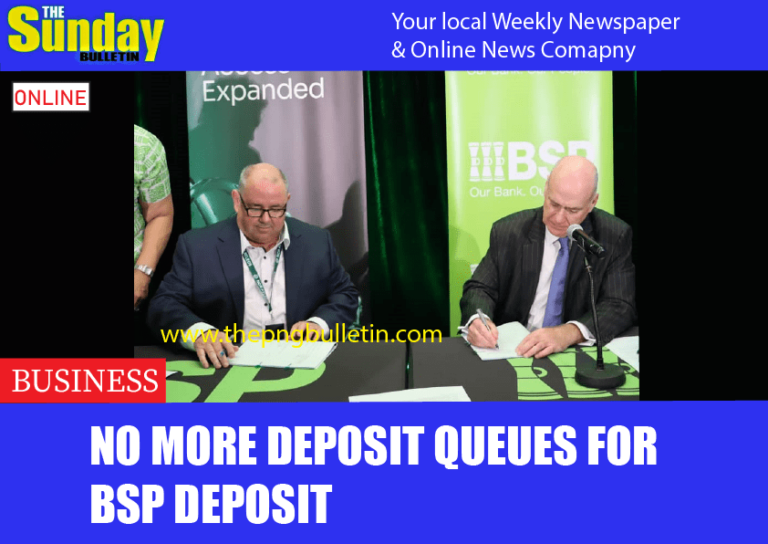 No more deposit queues for BSP deposit