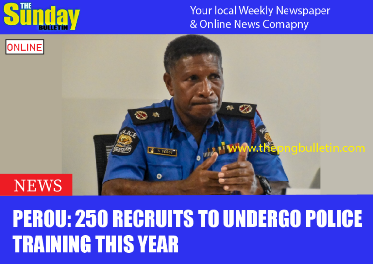 Perou: 250 recruits to undergo police training this year