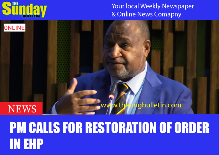 PM calls for restoration of order in EHP