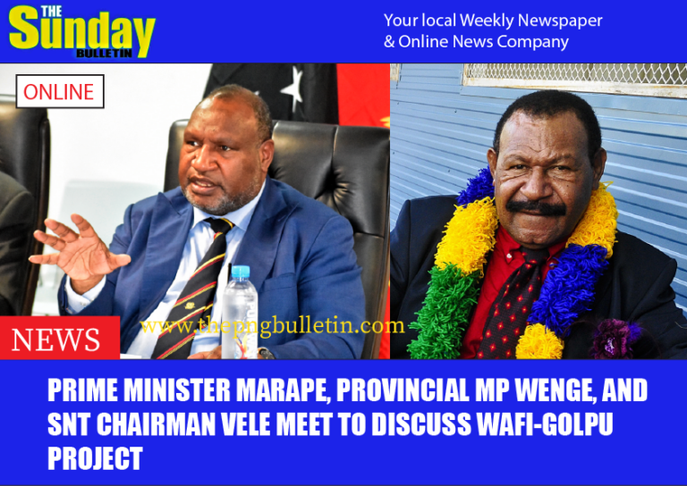 Prime Minister Marape, Provincial MP Wenge, and SNT Chairman Vele Meet to Discuss Wafi-Golpu Project