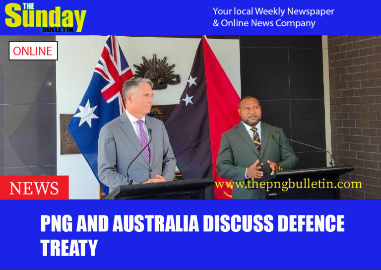 PNG AND AUSTRALIA DISCUSS DEFENCE TREATY