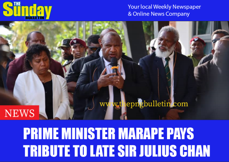 Prime Minister Marape Pays Tribute to Late Sir Julius Chan