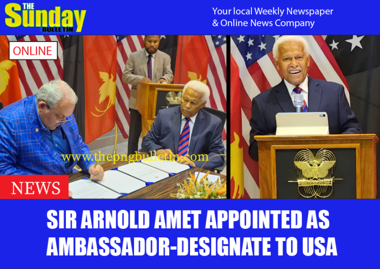 Sir Arnold Amet Appointed as Ambassador-designate to USA