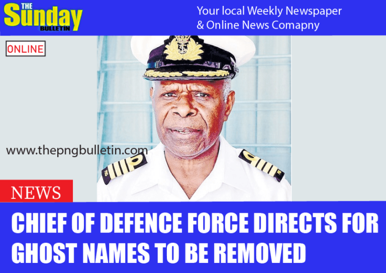 Chief of Defence Force directs for ghost names to be removed