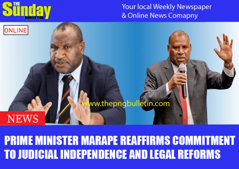 Prime Minister Marape Reaffirms Commitment to Judicial Independence and Legal Reforms