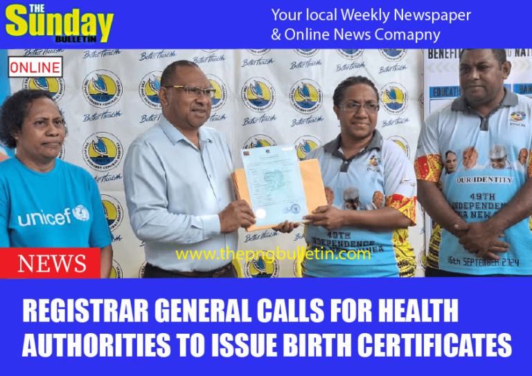 Registrar General calls for Health Authorities to issue Birth Certificates