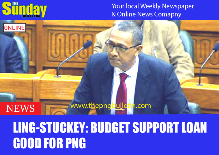 Ling-Stuckey: Budget support loan good for PNG