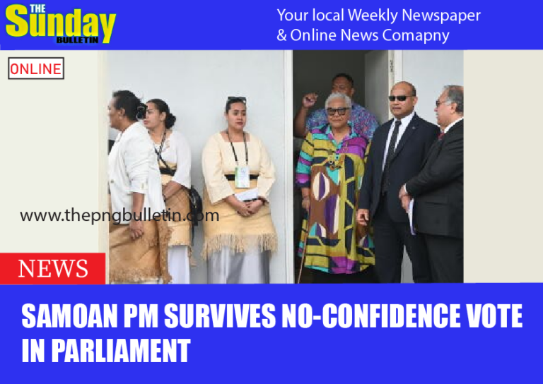 Samoan PM survives no-confidence vote in parliament