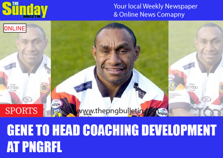 Gene to Head Coaching Development at PNGRFL