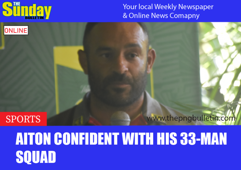 Aiton Confident with his 33-man squad