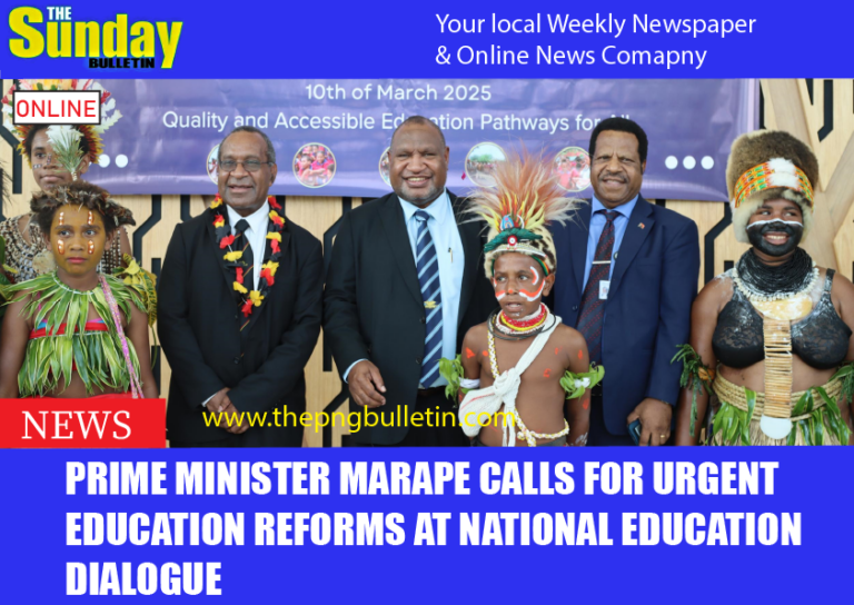 Prime Minister Marape Calls for Urgent Education Reforms at National Education Dialogue