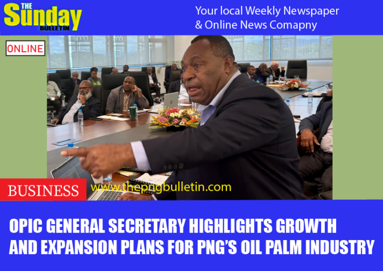 OPIC General Secretary Highlights Growth and Expansion Plans for PNG’s Oil Palm Industry