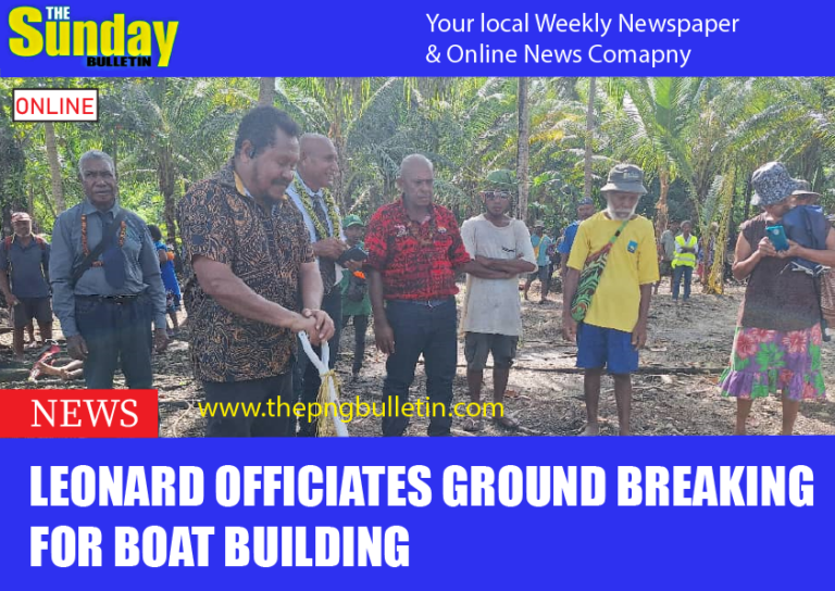 Leonard Officiates Ground Breaking for Boat Building