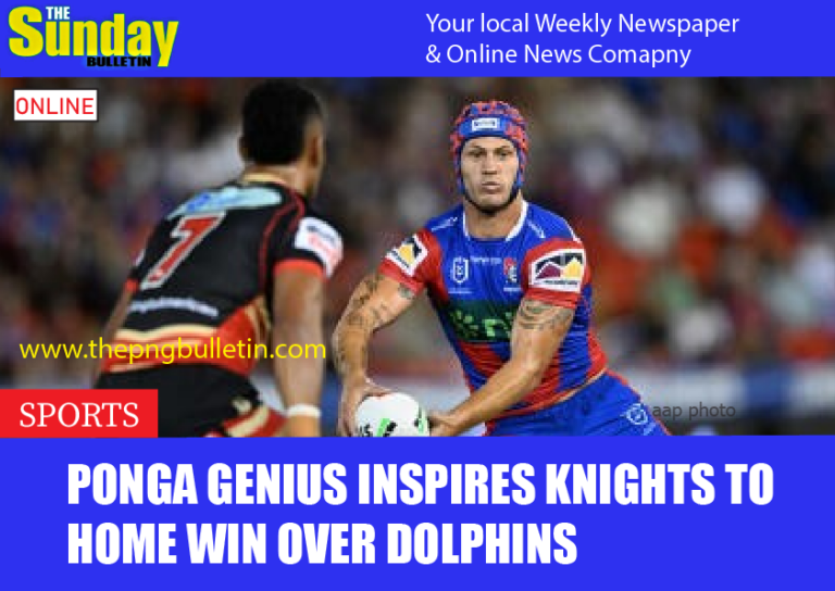 Ponga genius inspires Knights to home win over Dolphins
