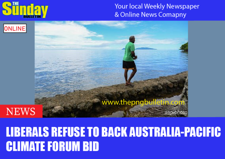 Liberals refuse to back Australia-Pacific climate forum bid